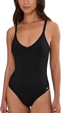 Бесшовный цельный купальник с V-образным вырезом Effortless Essential