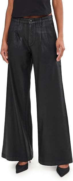 Палаццо с высокой талией и складками Dorine Mid Rise Pleated