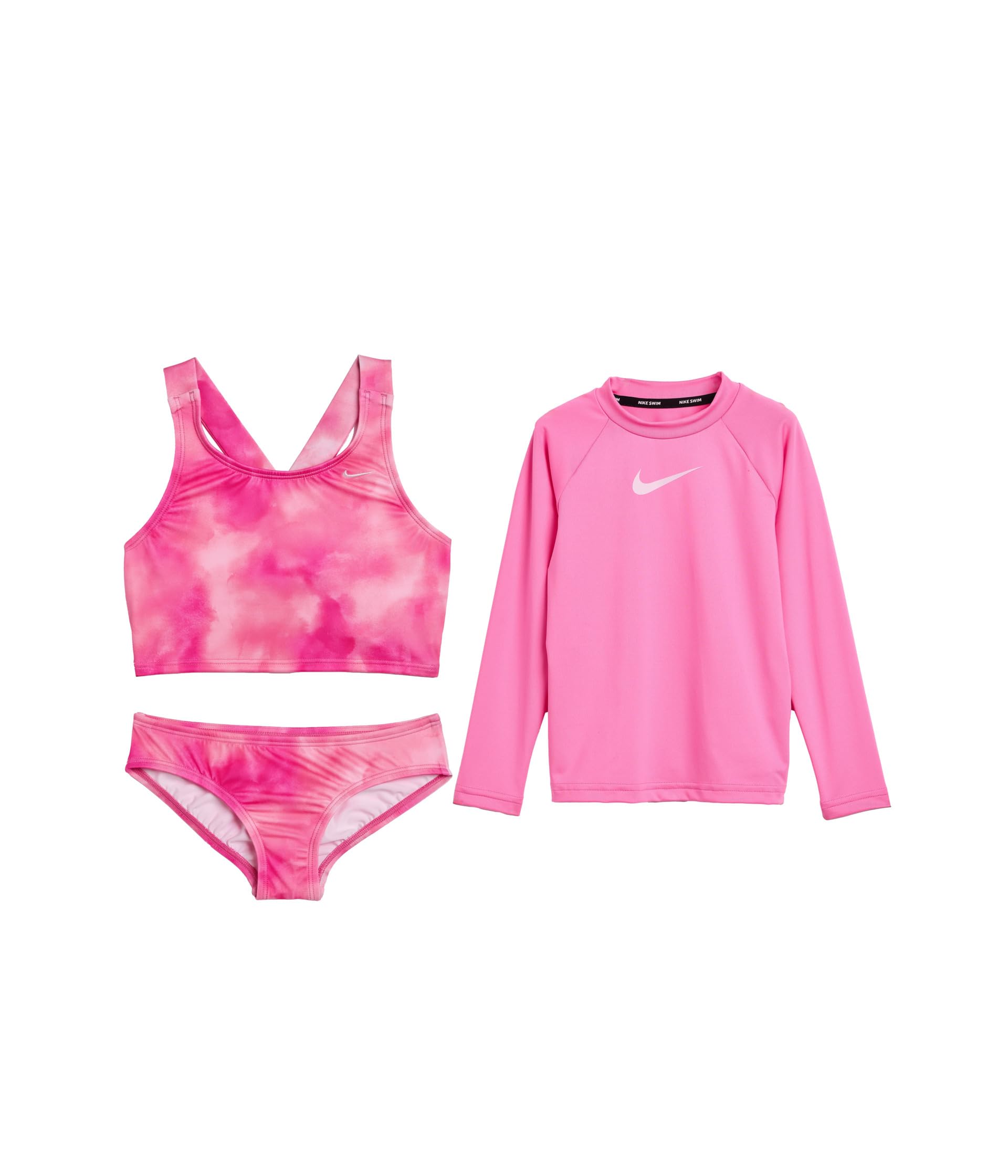Aquatic Awe Long Sleeve Hydroguard & Midkini Set (Little Kid)