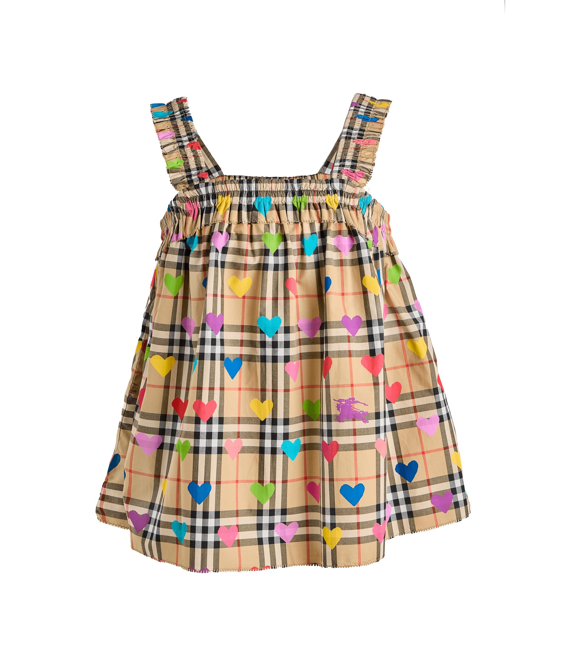Детская рубашка Burberry Kids Gabi Heart Check