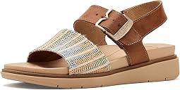 Honey Brown/Natural Fabric