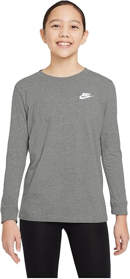 Футболка с длинным рукавом Sportswear (маленькие дети/большие дети)
