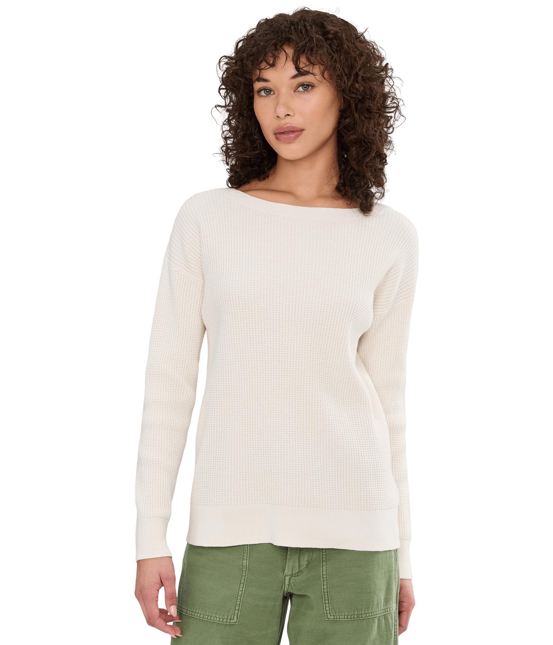 Sunwashed Waffle Pullover Sweater
