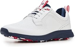 White/Navy Waterproof Full Grain