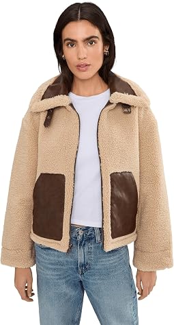 Короткая куртка Reversible Sherpa Faux Leather
