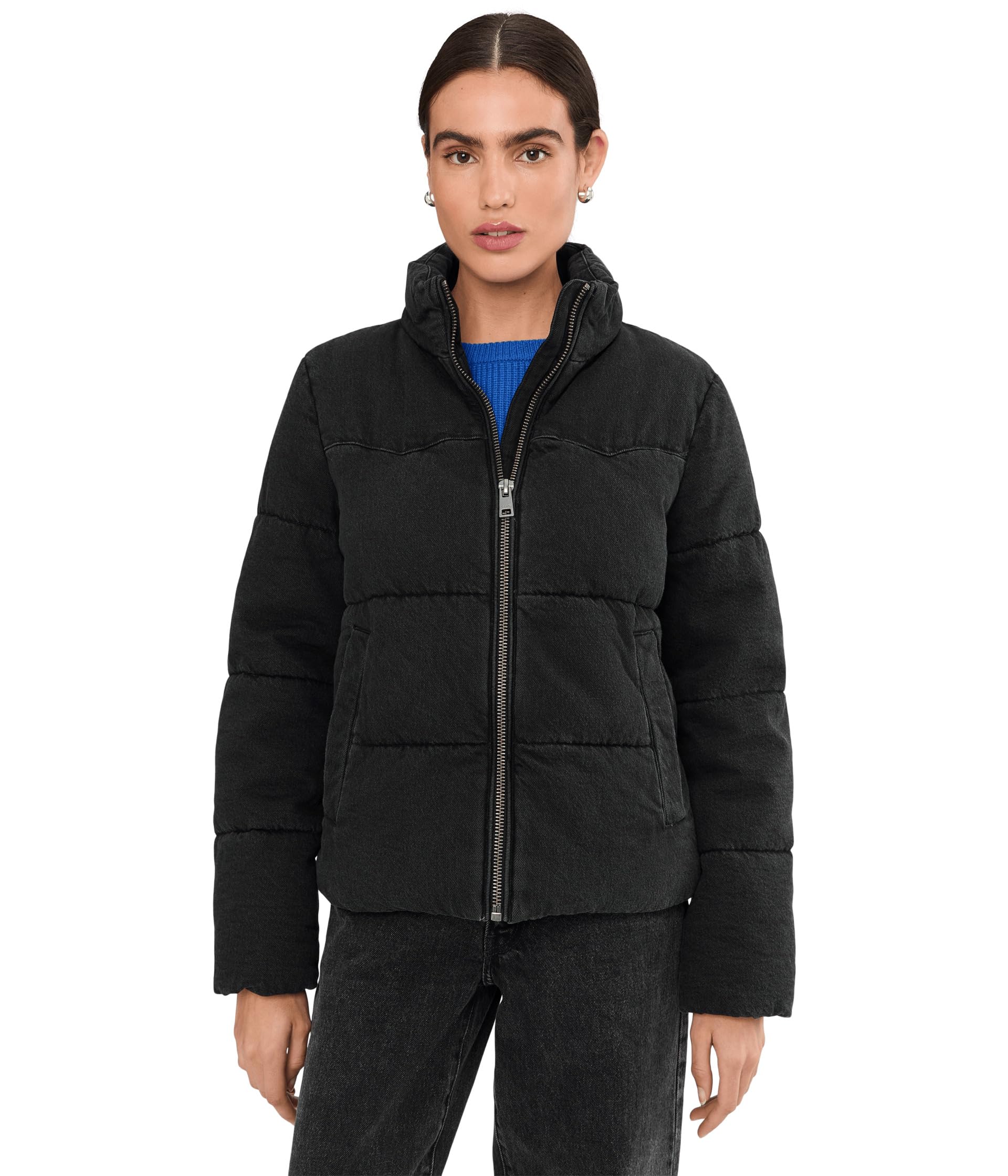 Western Denim Puffer