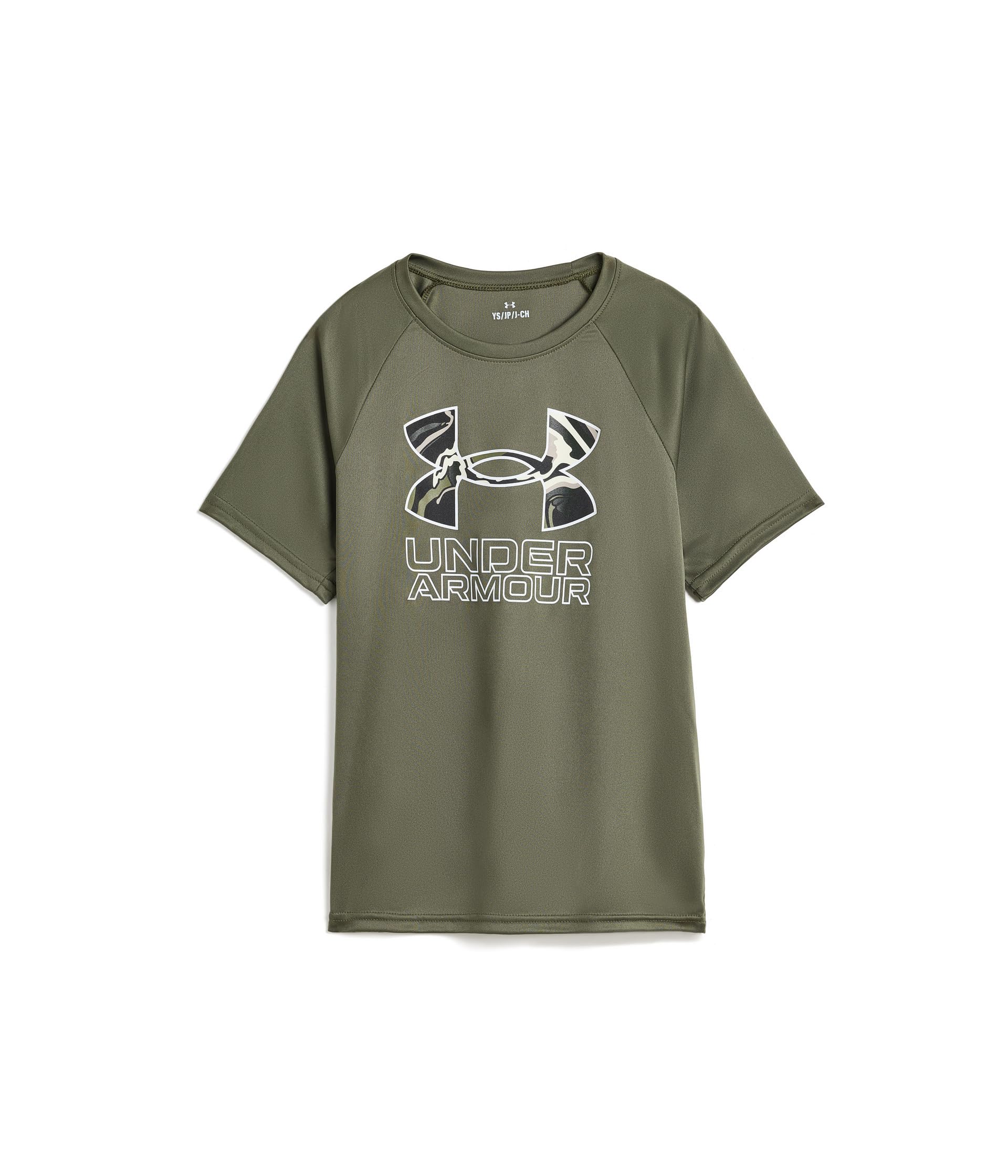 Tech Hybrid Print Short Sleeve T Shirt (Big Kid)