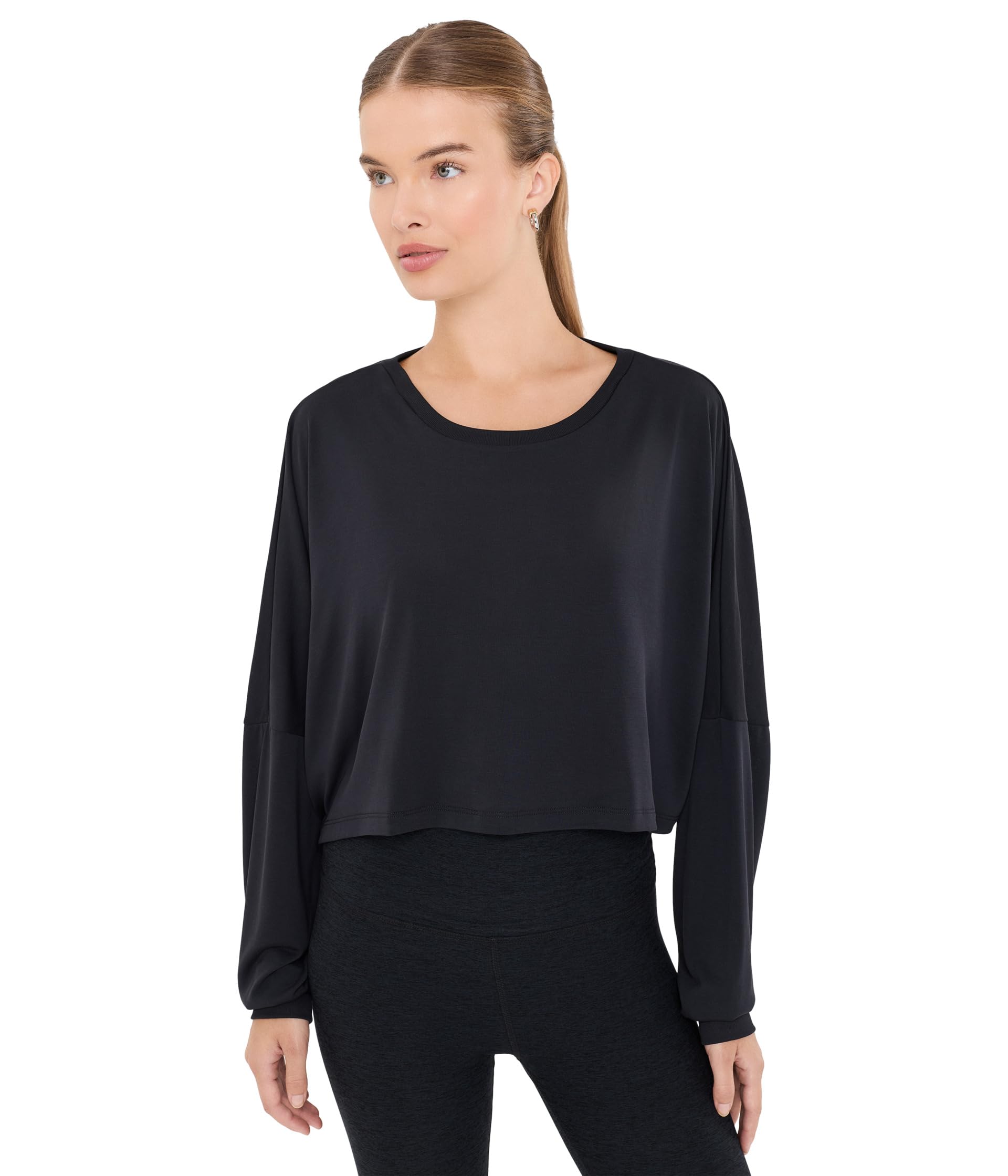 Studio Luxe Cropped Long Sleeve Tee