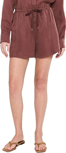 Sunkissed Cupro Drawstring Shorts