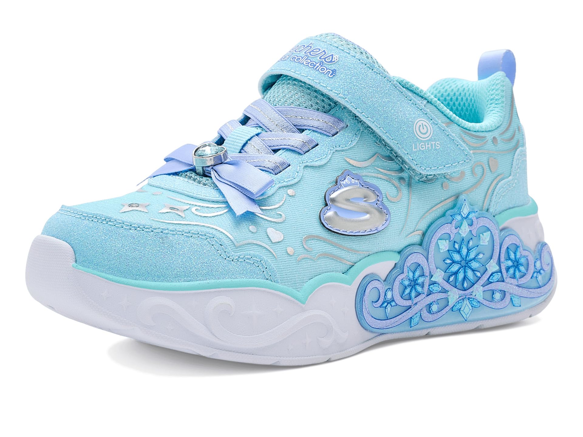 SKECHERS KIDS кроссовки Lights-Princess Steps 303732L с подсветкой (маленький ребенок/старший ребенок)