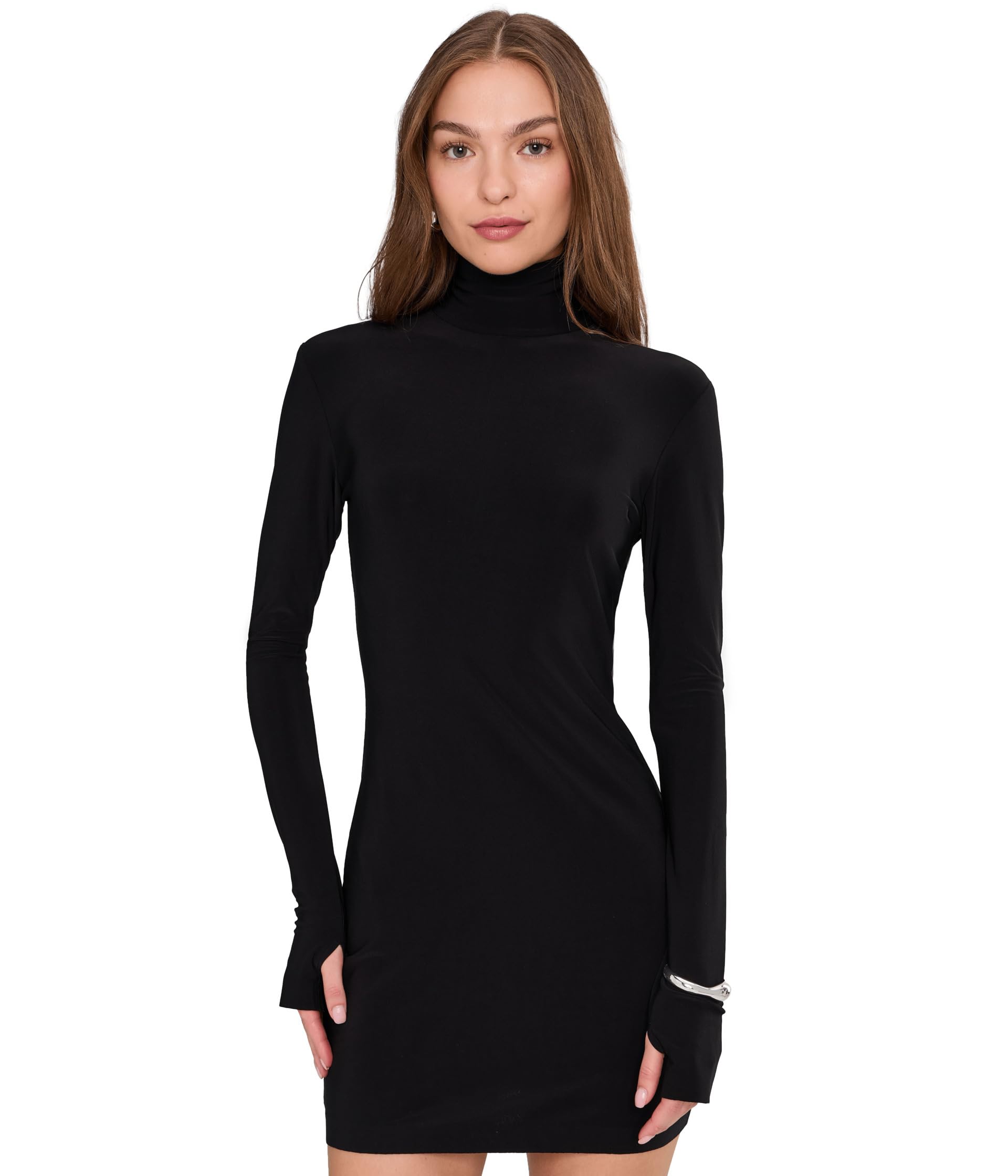 Long Sleeve Turtleneck Mini Dress