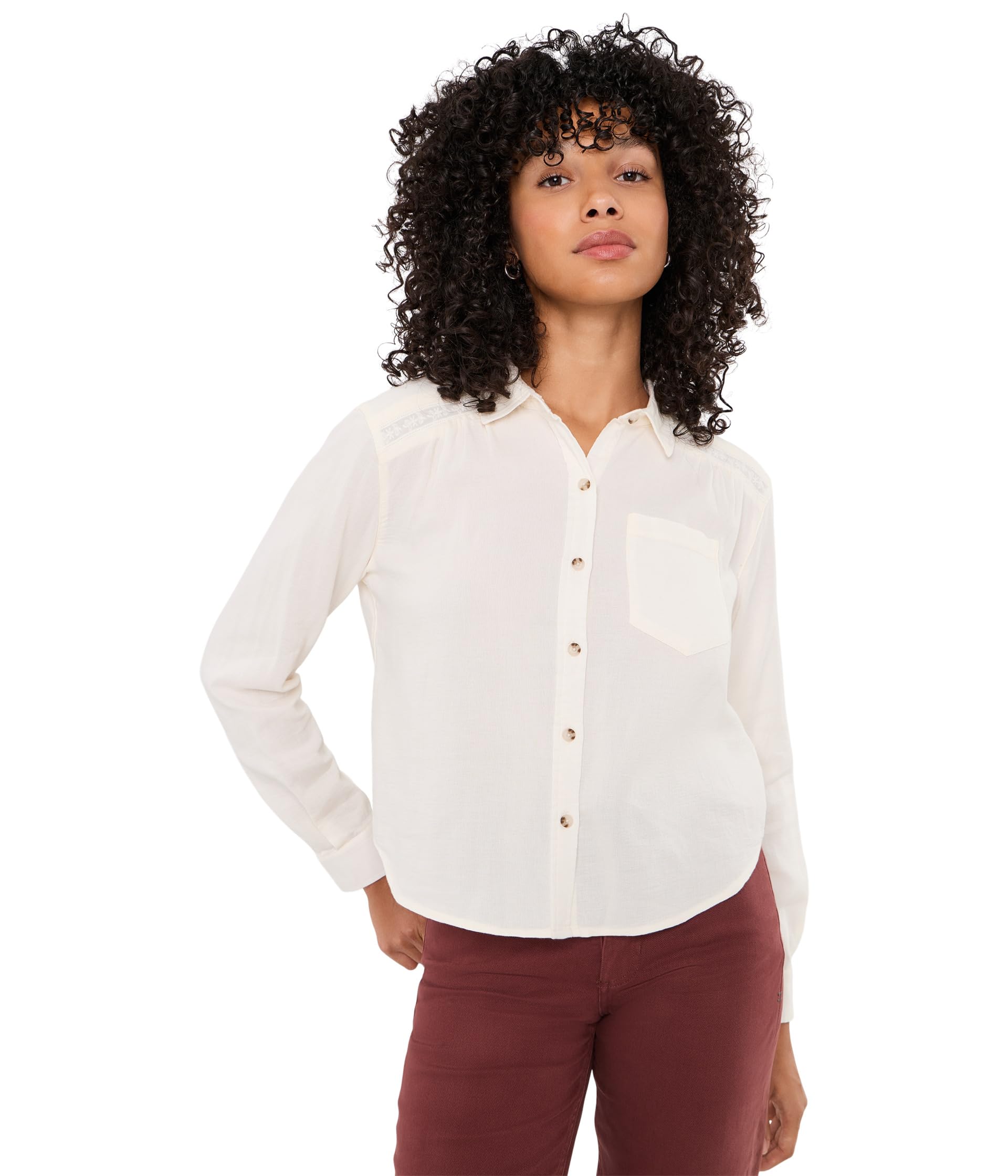 Рубашка Manzana Boxy Long Sleeve