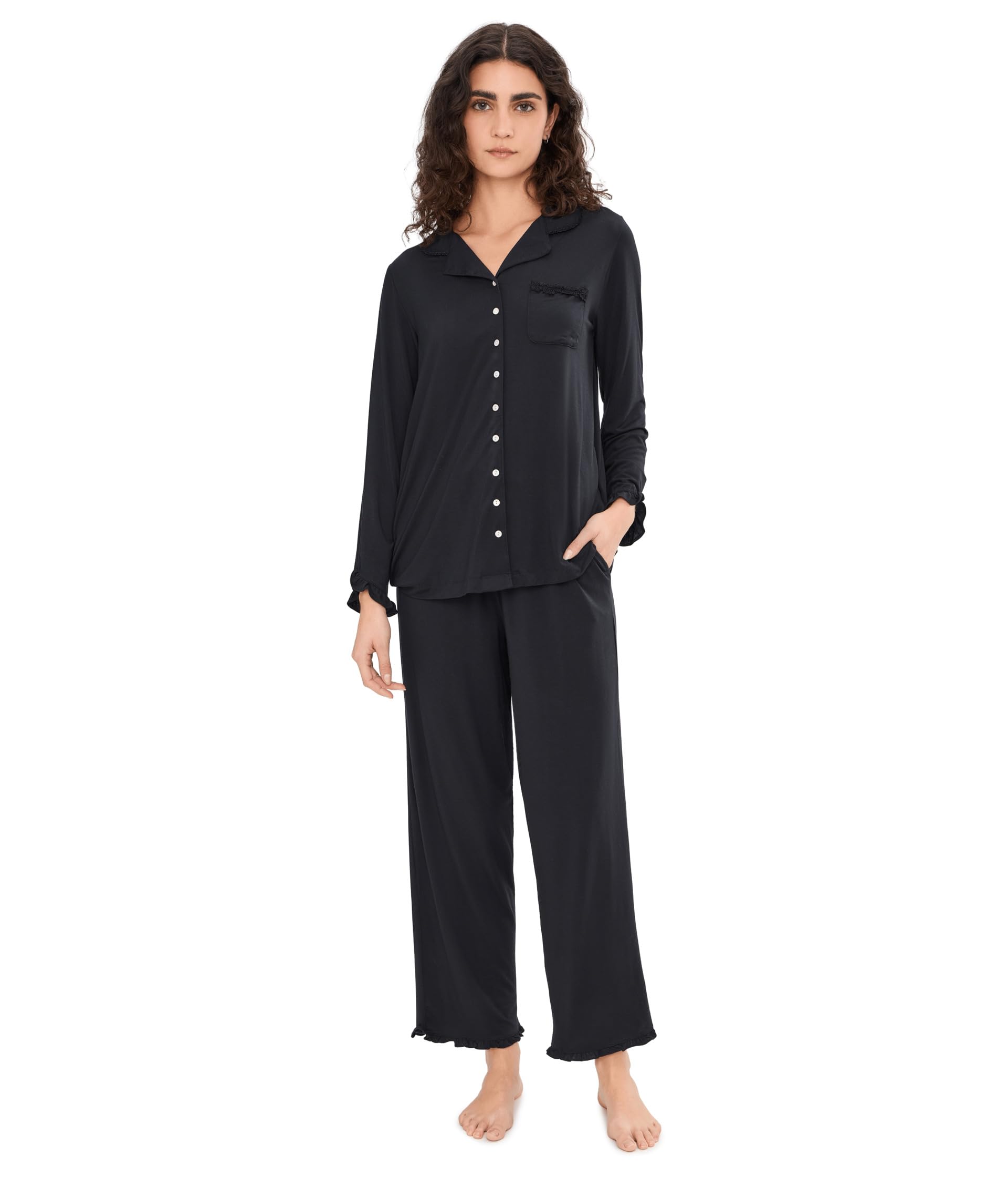 Modal Jersey Notch Collar Pj Set