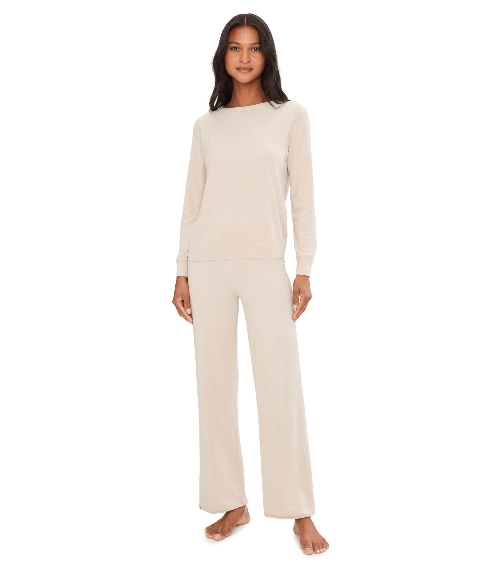 CozyChic Ultra Lite® Jersey Roll Pullover & Wide Leg Pants