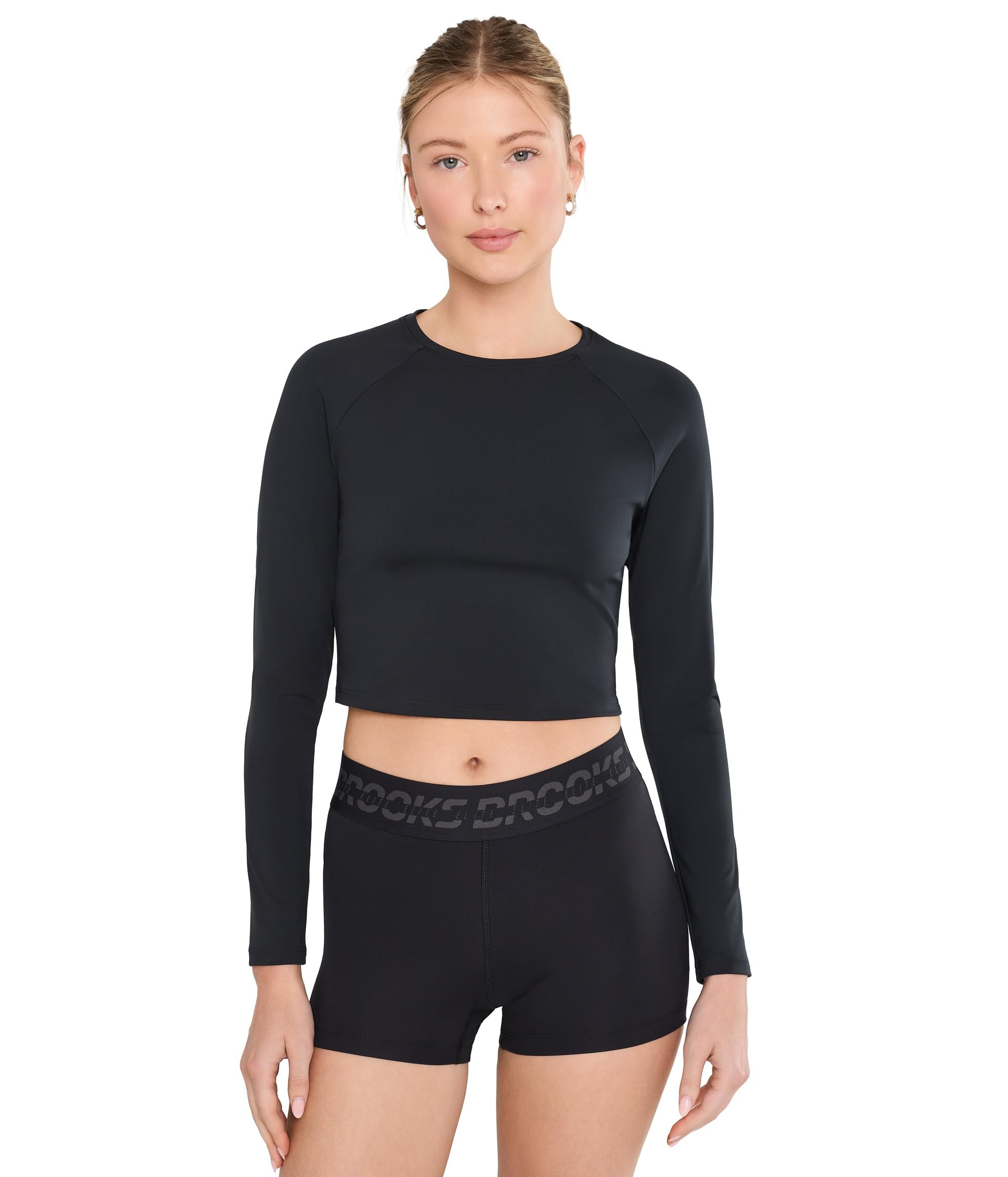 Укороченный топ с длинным рукавом Luxe Crop Long Sleeve