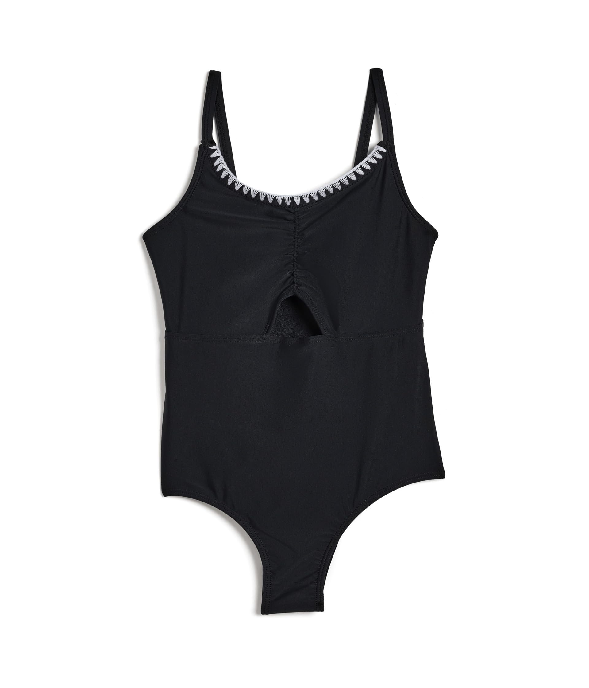 Ruched Cutout One-Piece Swimsuit (Big Kids)