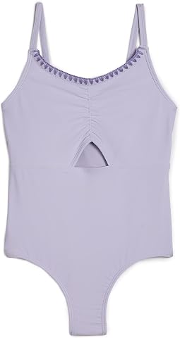 Ruched Cutout One-Piece Swimsuit (Big Kids)