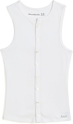 Faux Button-Thru Tank Top (Big Kids)