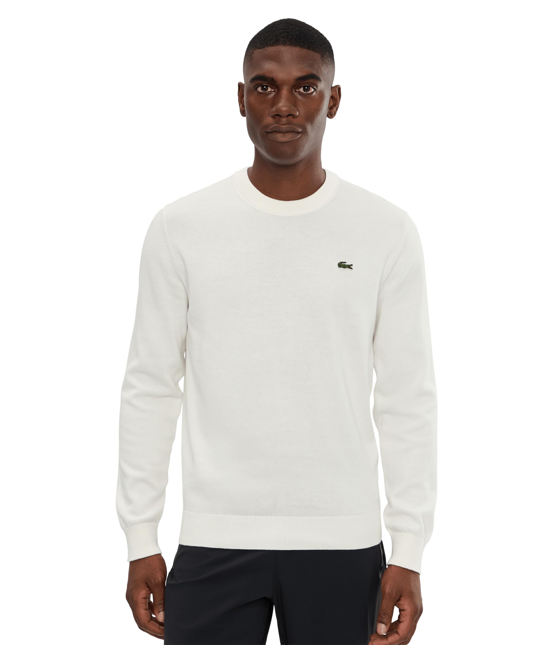 Monochrome Crew Neck Cotton Sweater