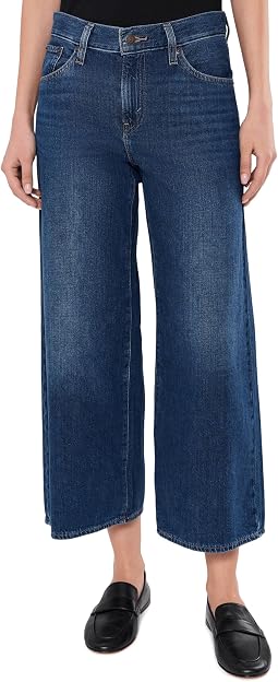 Широкие брюки с завышенной талией до щиколотки