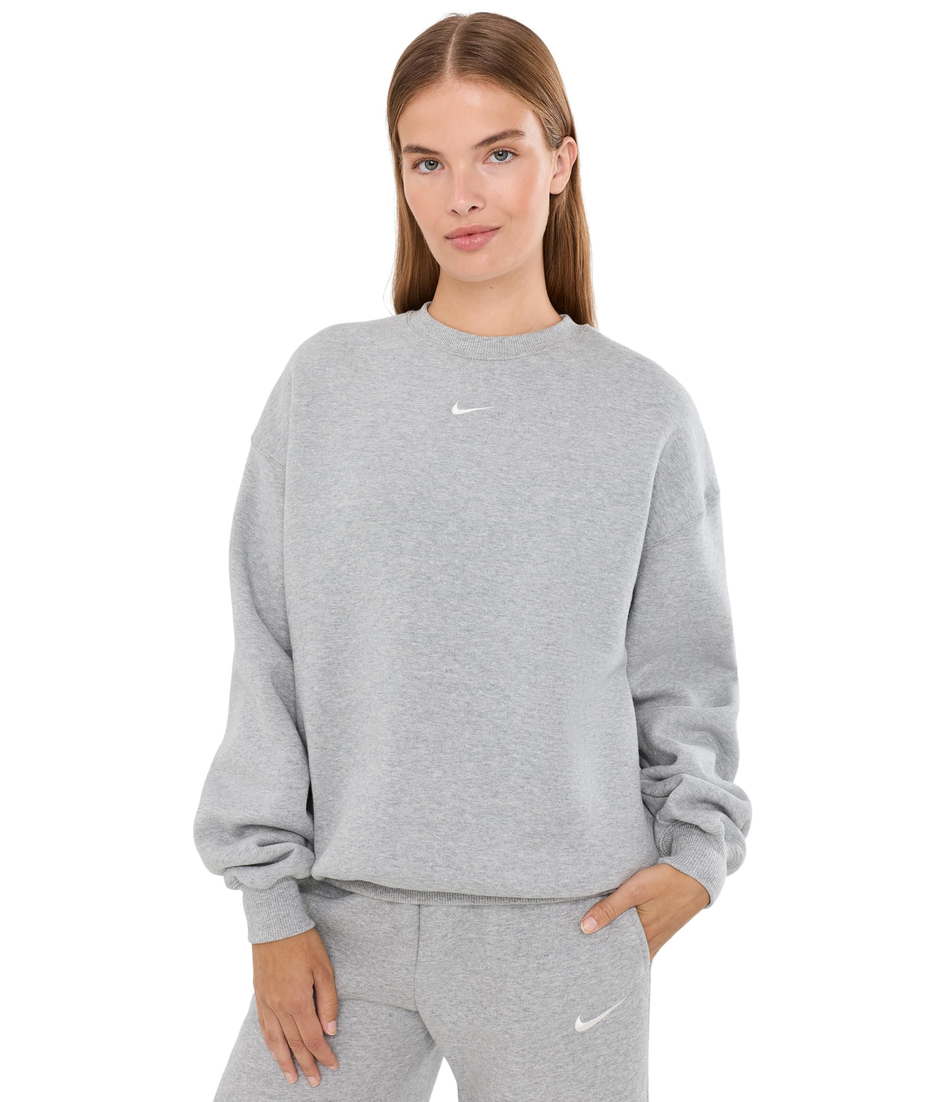 Studio Fleece Medium Weight Oversized Crew Neck Sweatshirt