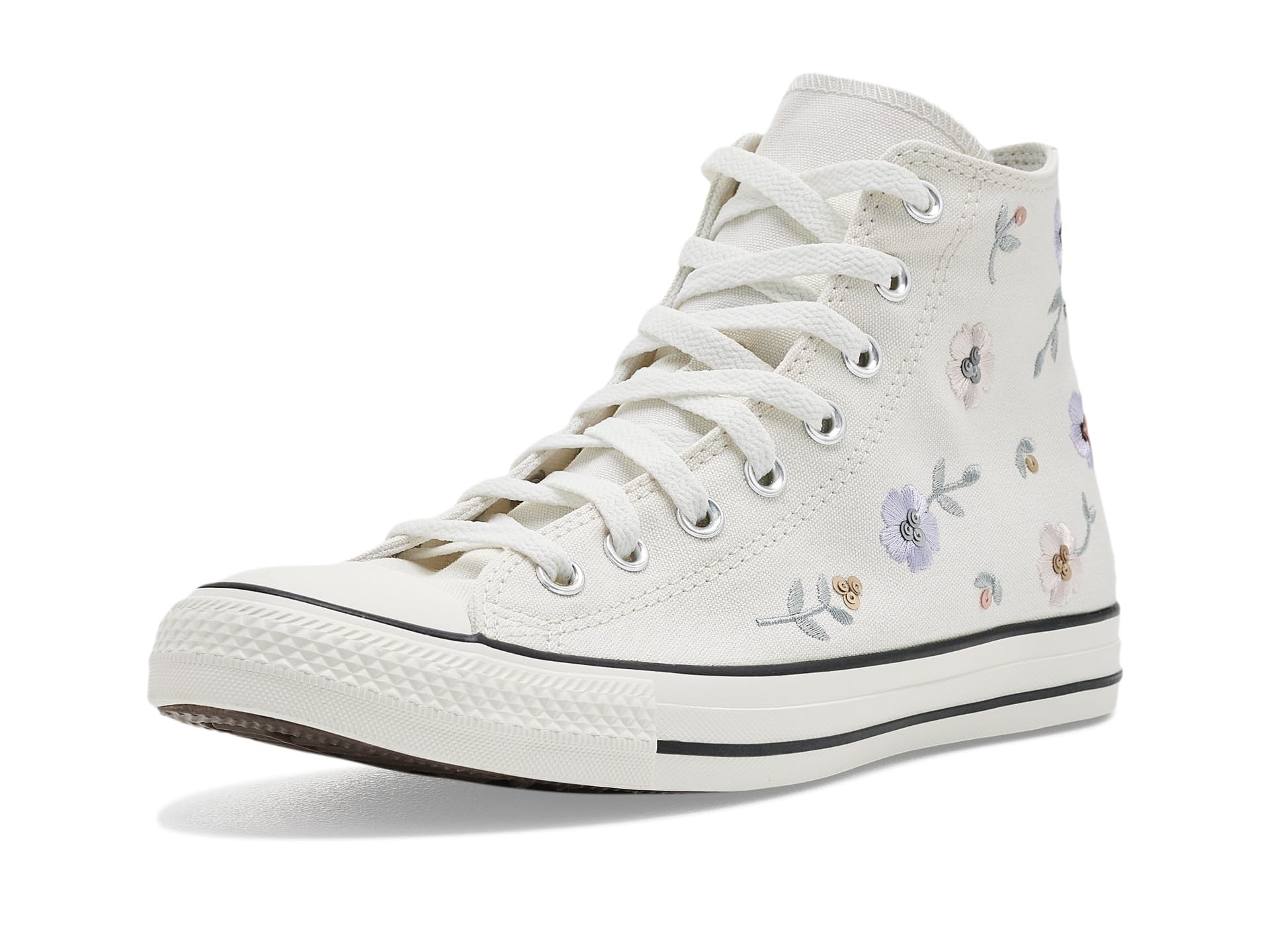 Chuck Taylor All Star Sequin Flowers High-Top Sneakers