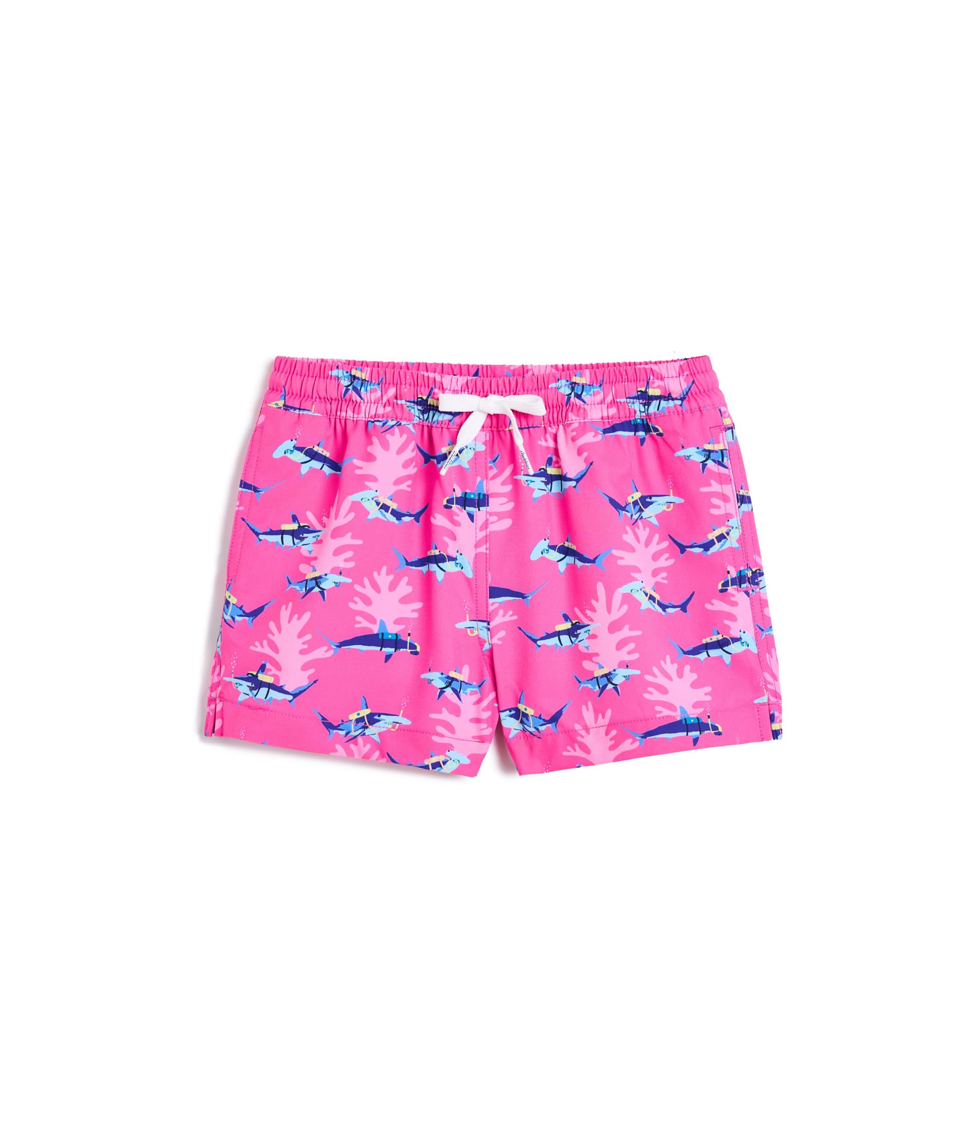The Great Pink Sharks Lined Swim Trunk (Big Kid)