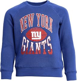 Флисовая футболка с регланом NFL New York Giants Hot Route (маленький ребенок/старший ребенок)