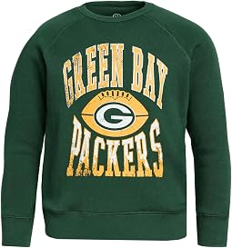 Junk Food Clothing Kids детский флисовый реглан NFL Green Bay Packers Hot Route (маленький/большой ребенок)