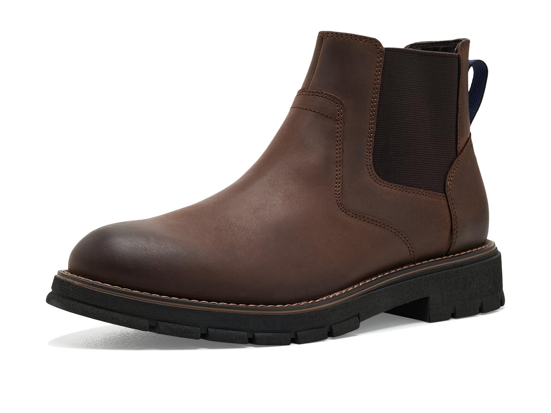 Briggs Plain Toe Chelsea Chukka Leather Boots