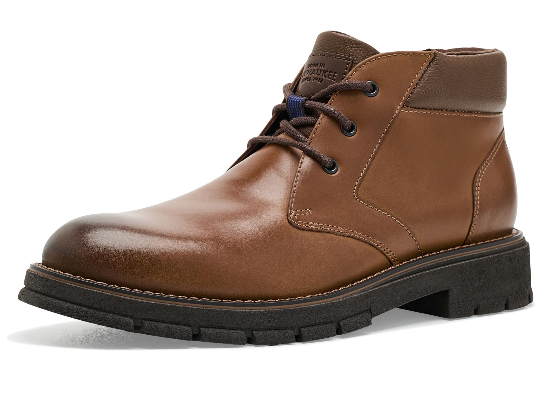 Briggs Plain Toe Chukka Leather Boots