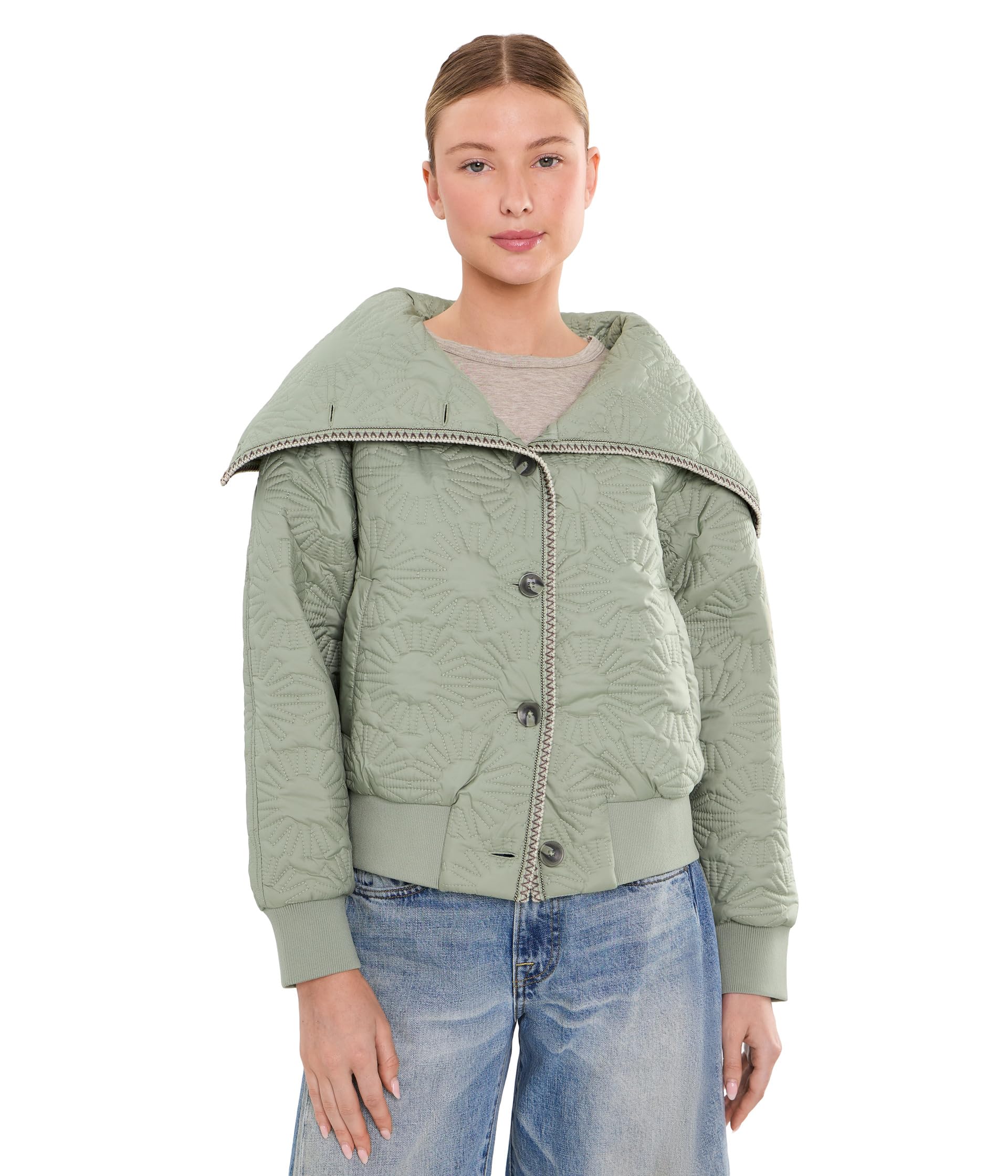 Solein Oversized-Collar Jacket