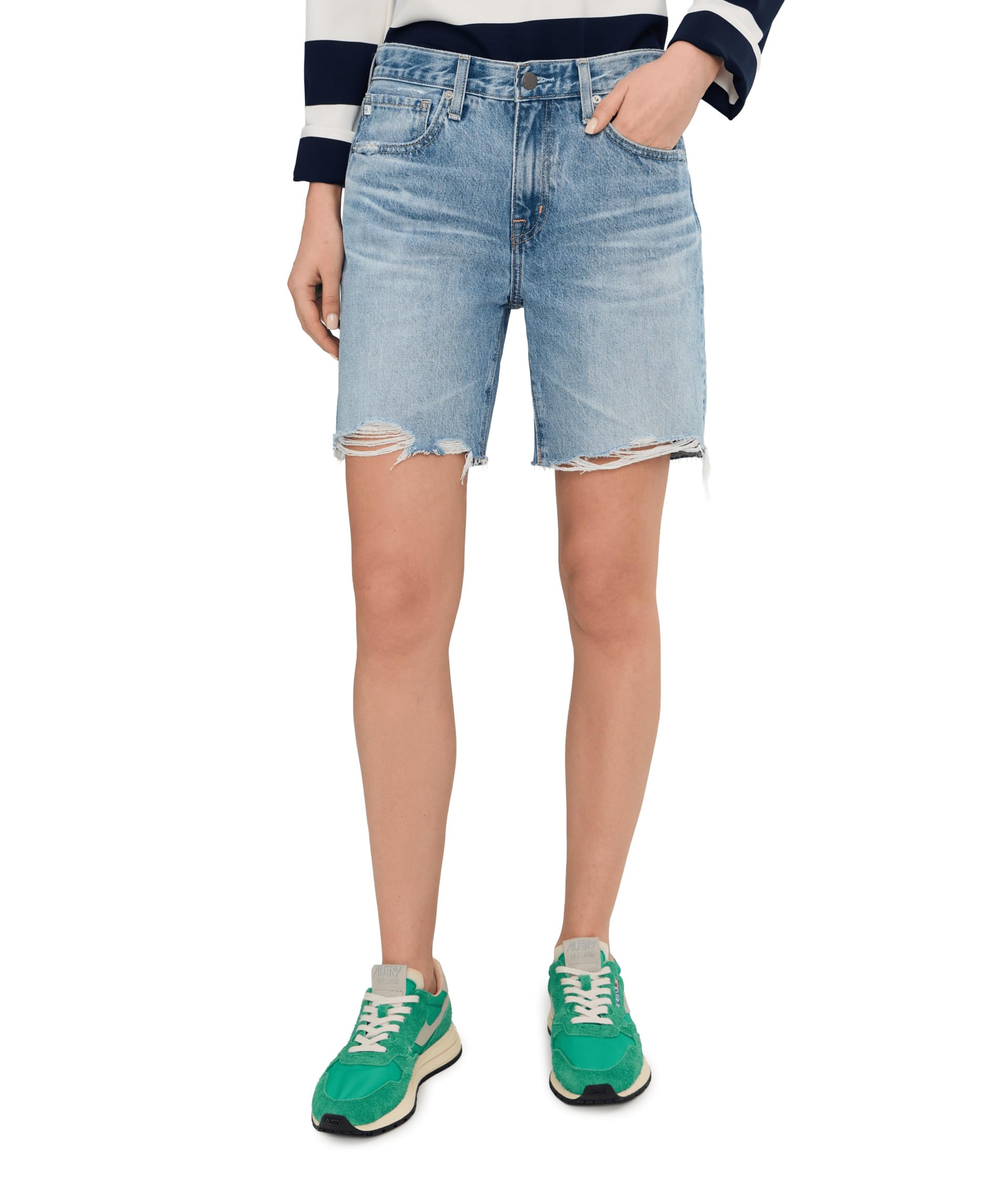 Ex-Boyfriend Mid-Rise Slouchy Shorts in Sierra Meadow