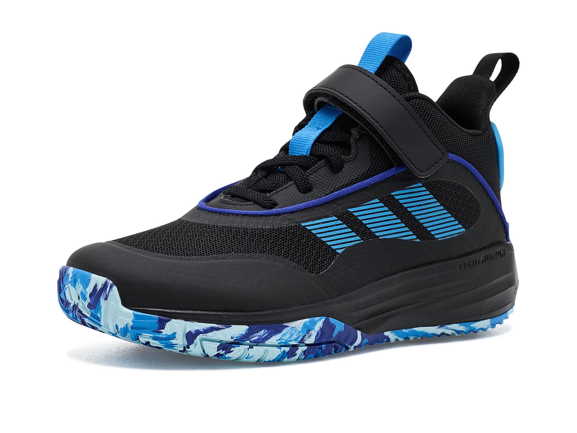 Own The Game 3.0 Mid Top Elastic Lace & Strap Basketball (Little Kid/Big Kid)