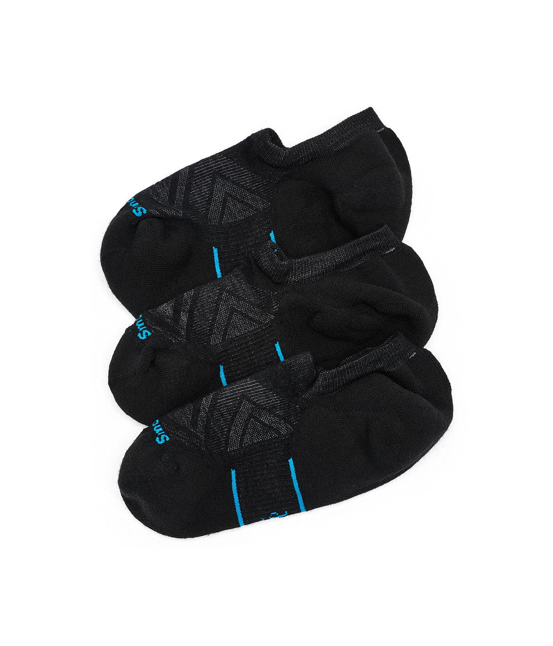 Run Targeted Cushion No Show Socks 3-Pack