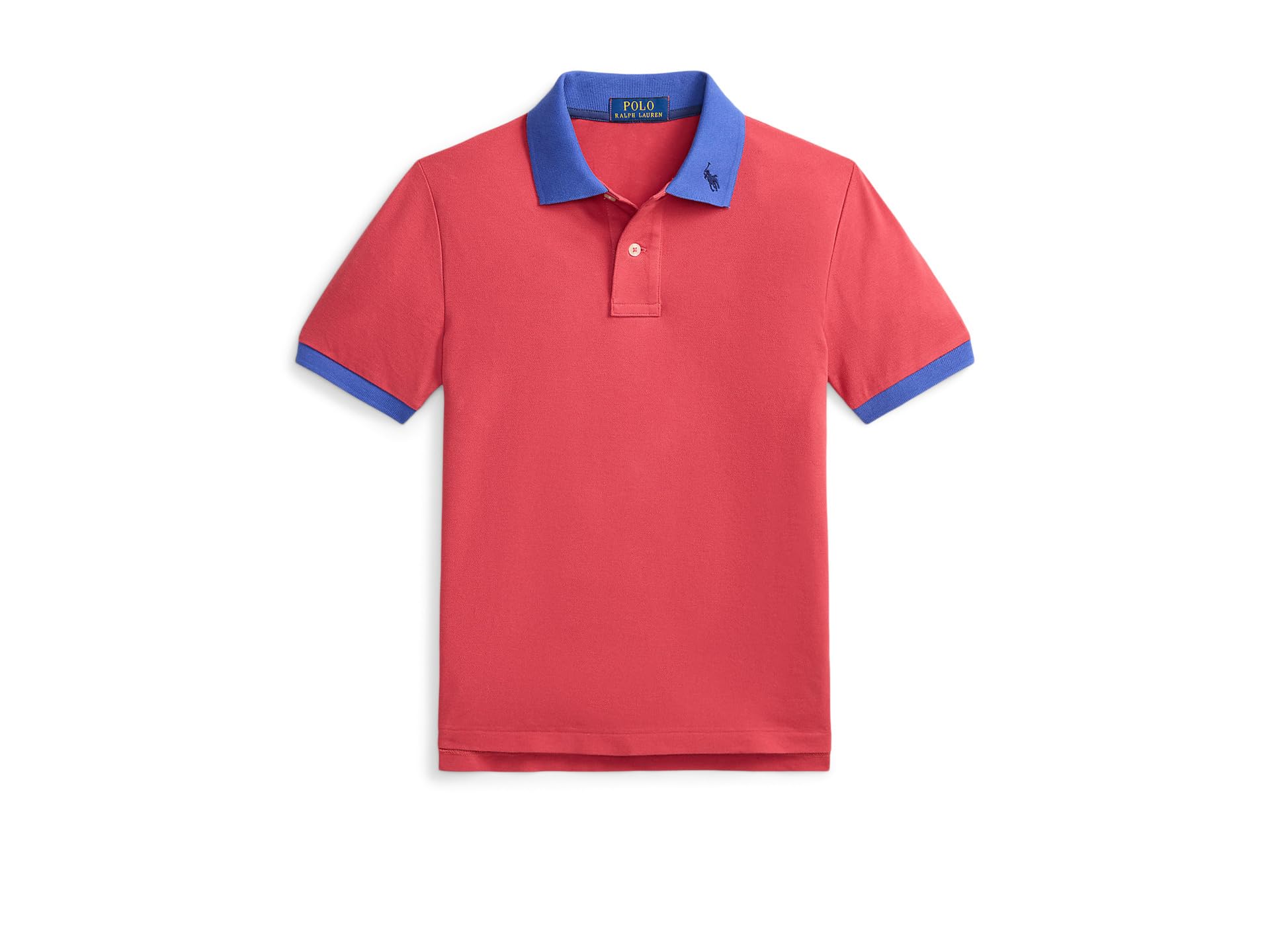 Stretch Cotton Mesh Polo Shirt (Big Kid)