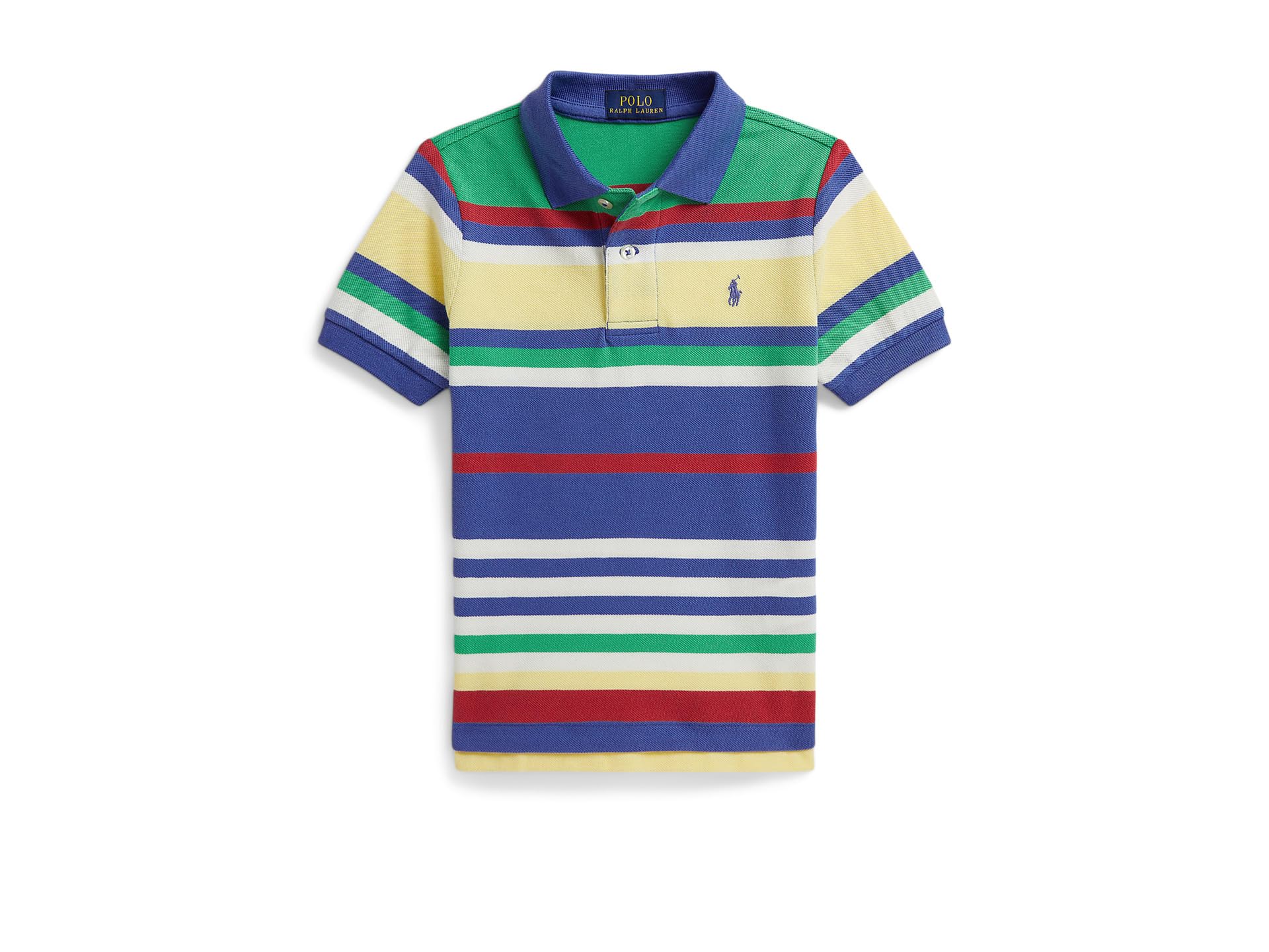 Striped Cotton Mesh Polo Shirt (Toddler/Little Kid)