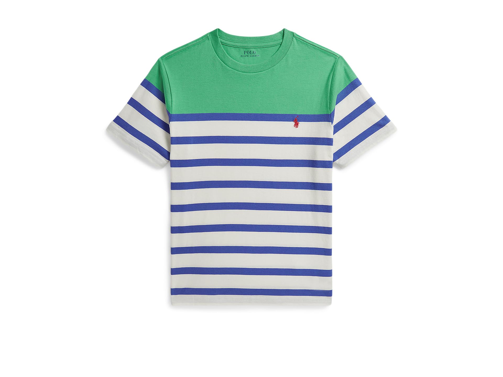 Striped Cotton Jersey Tee (Big Kid)