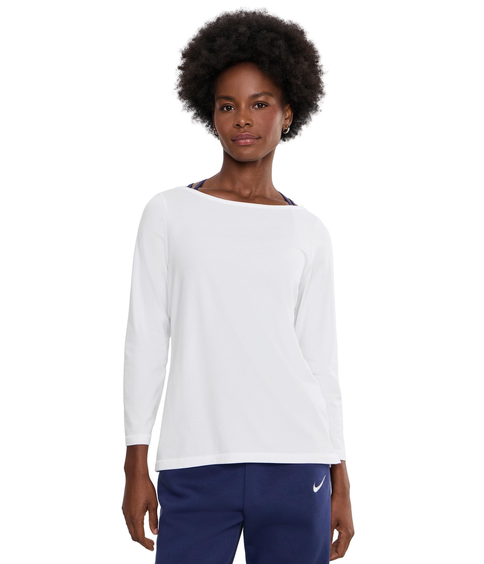 Футболка Soft Stretch Supima Tee Boatneck Bracelet Sleeve