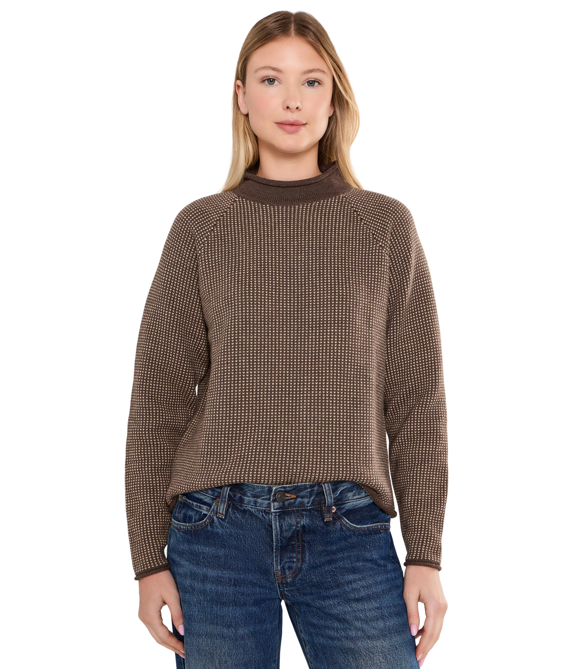 Свитер с воротником-стойкой The Original Double L Rollneck Sweater Birdseye