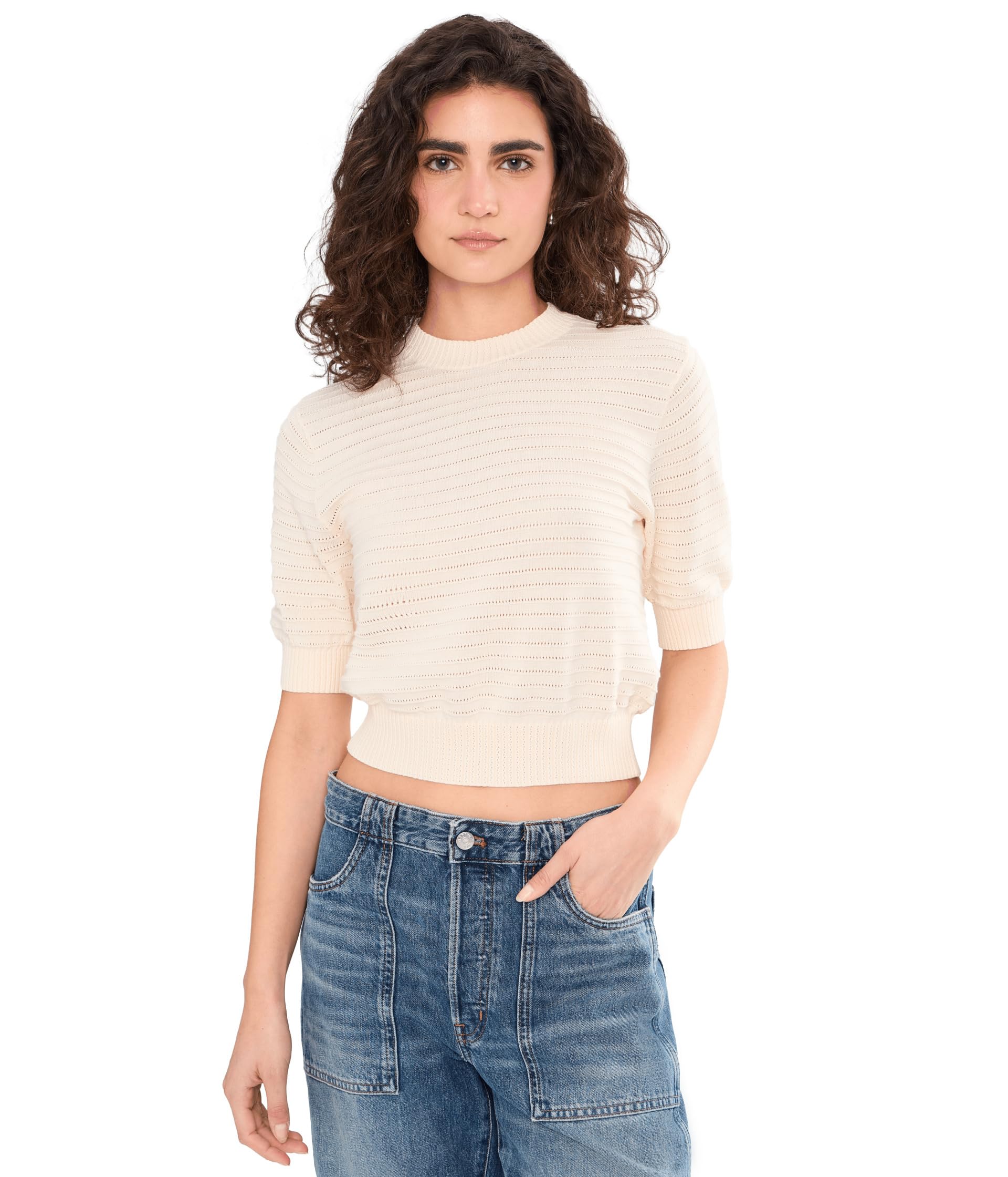 Футболка Ella Stitch Tee - однотонная