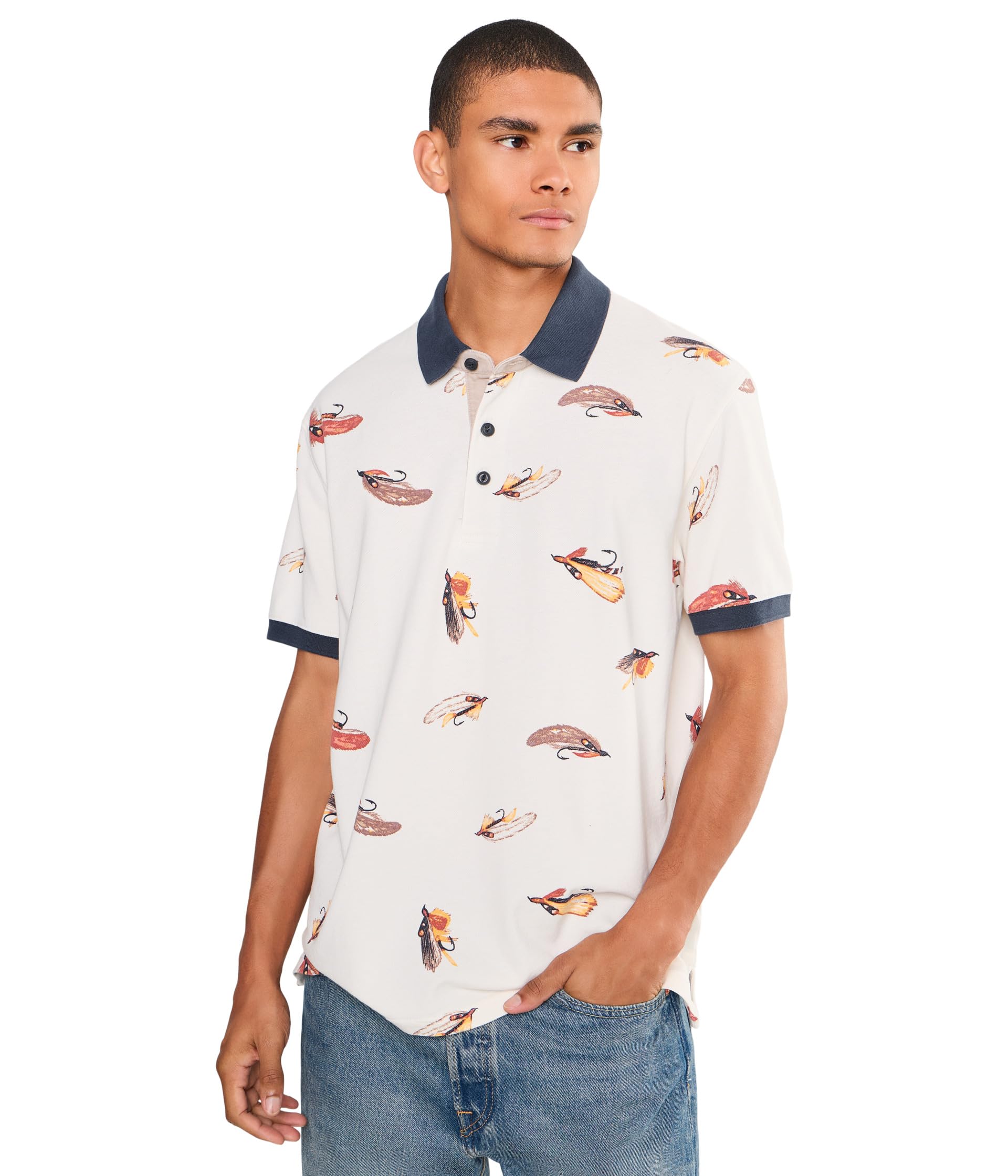 Casco Bay Rugged Short Sleeve Print Polo