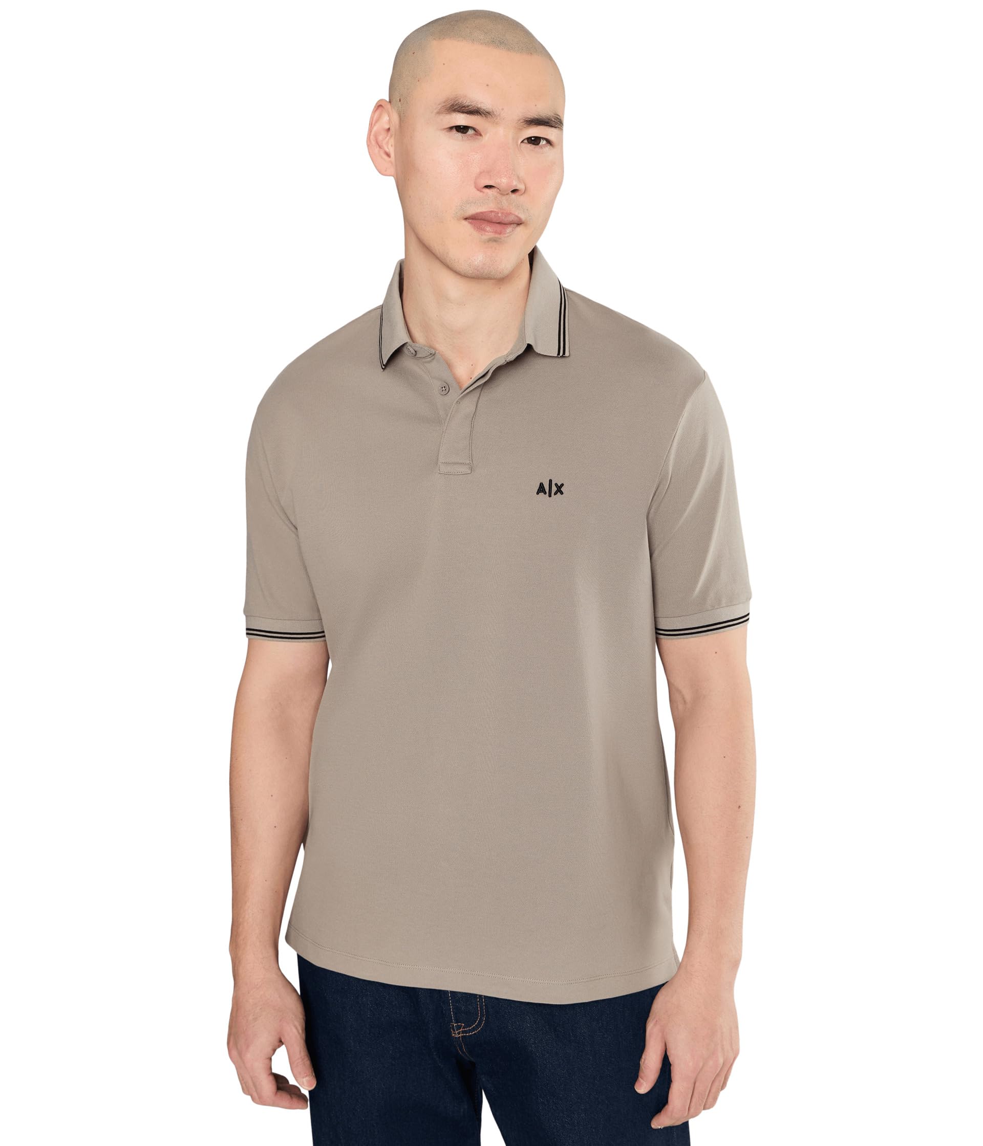 Stretch Cotton Piquet Polo Shirt