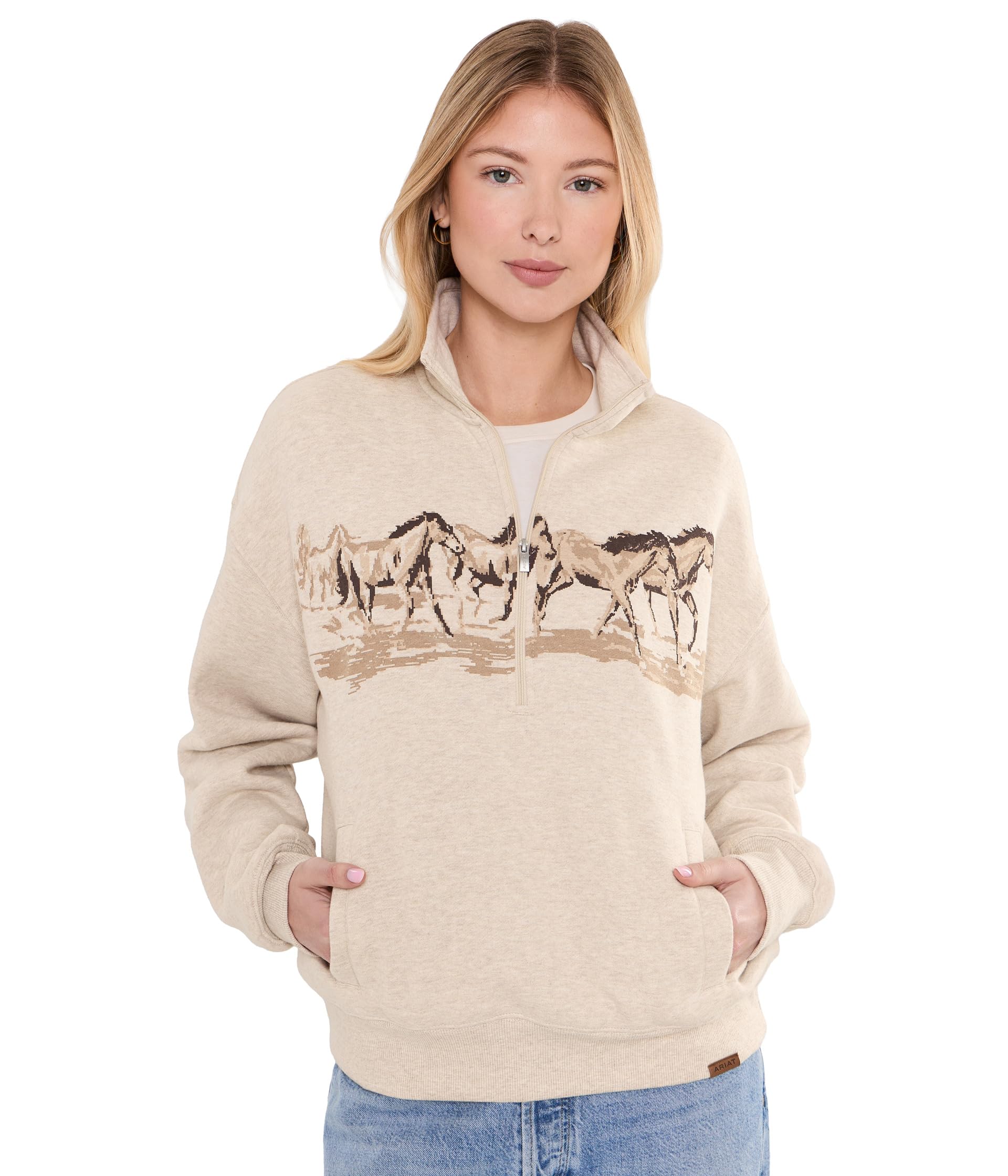 Running Wild 1/2 Zip Sweatshirt