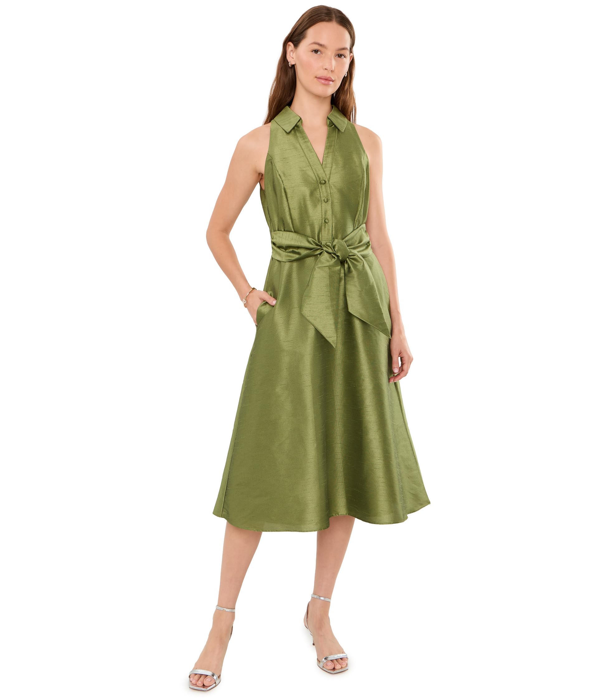 Tie Front Midi Dress