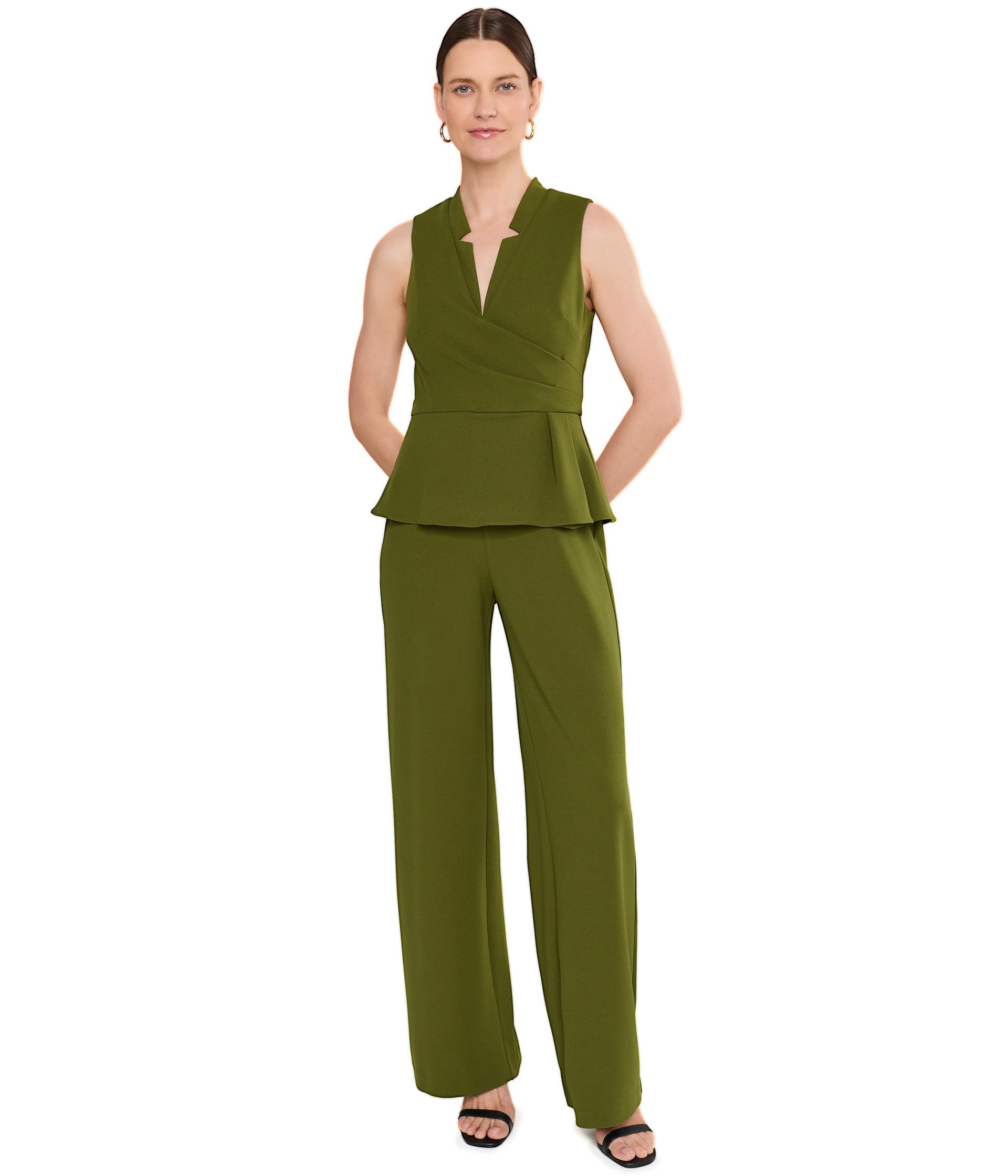 Crepe Peplum Jumpsuit