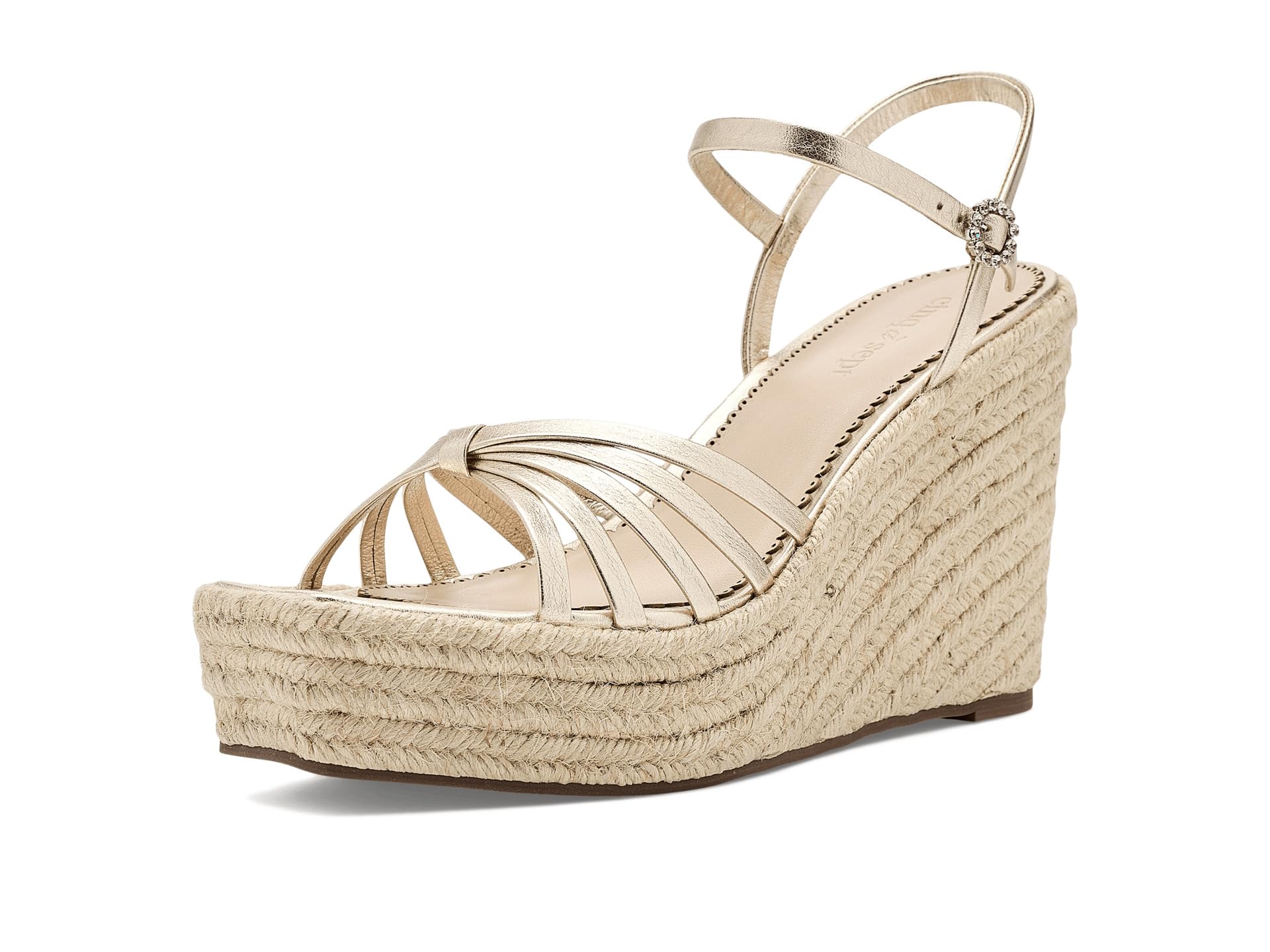 Helen Metallic Espadrille Wedge