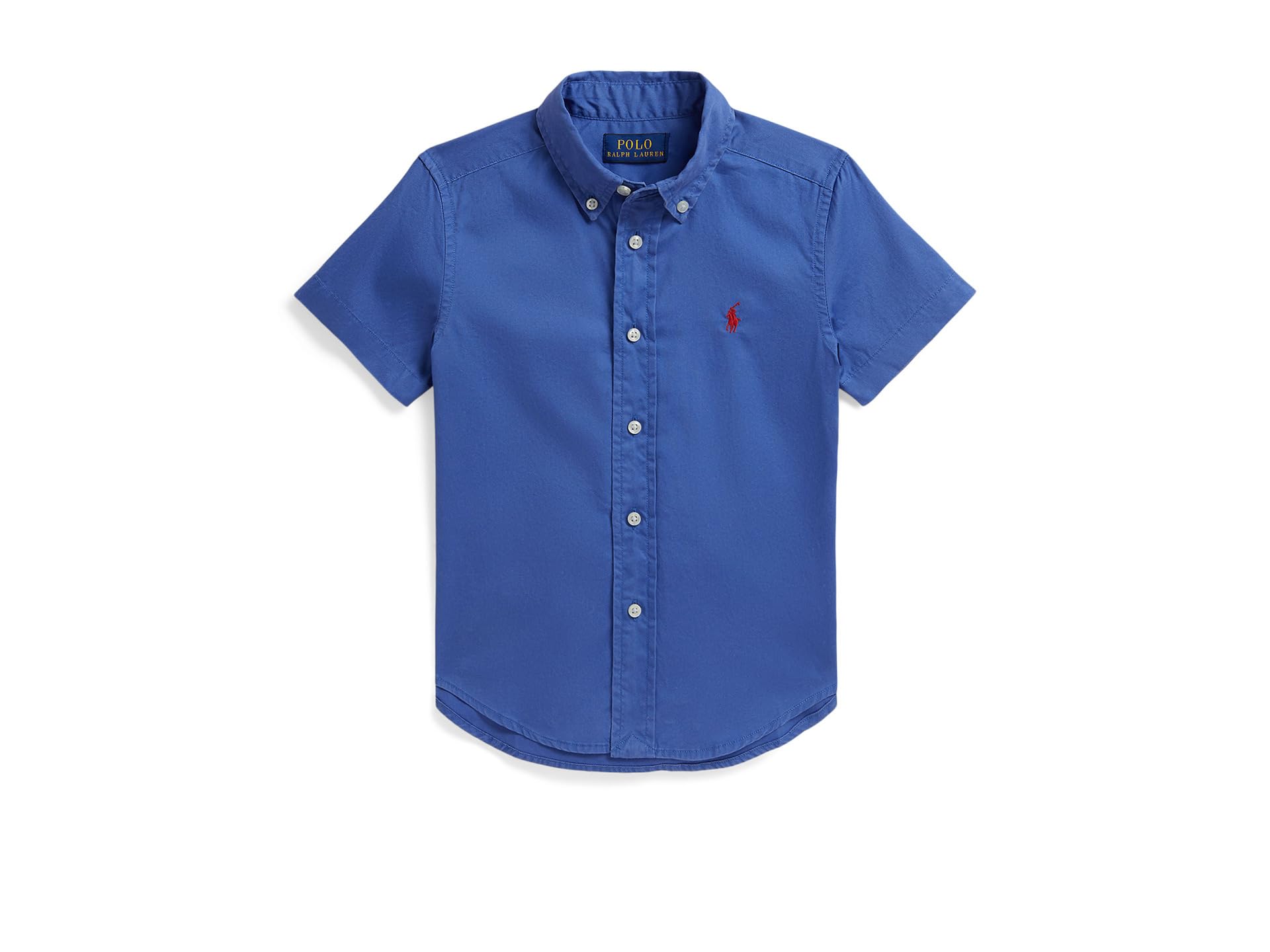 Cotton Twill Short Sleeve Shirt (Toddler/Little Kid)