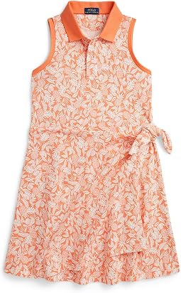 Платье-поло Pineapple Faux-Wrap Mesh (для детей старшего возраста)