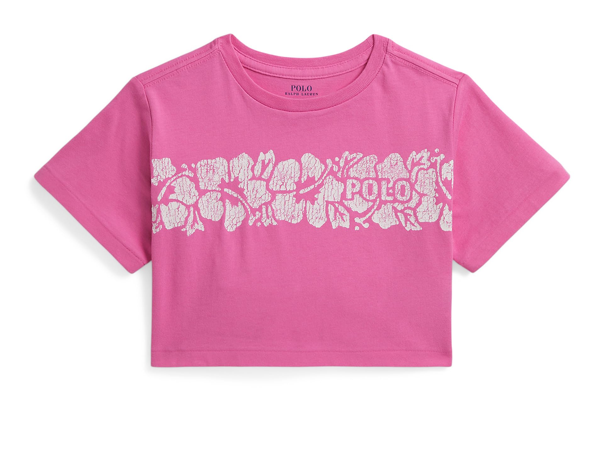 Floral-Print Logo Cotton Boxy Tee (Toddler/Little Kid)